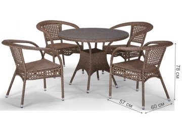 Обеденный комплект 4+1 T220CT Y32-W56 4Pcs