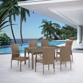 Обеденный комплект 6+1 T256B Y379B-W56 6Pcs