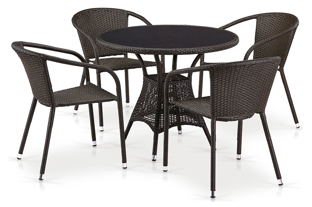 Обеденный комплект T197ANS-W53/Y137C-W53 Brown