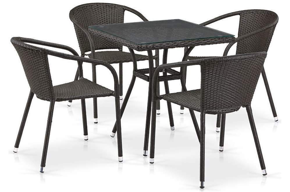 Обеденный комплект T282BNT/Y137C-W53 4 Brown