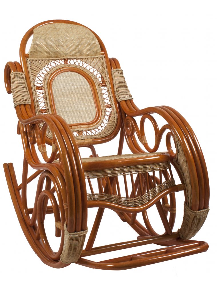 Кресло качалка Stuart золотой мед