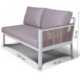 Металлический диван Юджина