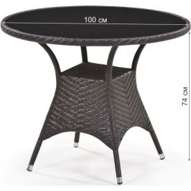 Комплект мебели стол T-190B-1 и 4 кресла Y-197B