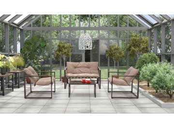 Обеденный комплект из металла Shark