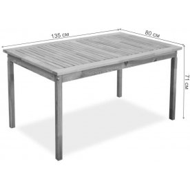 Обеденный комплект из дерева Хольмен