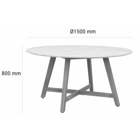 Комплект деревянной мебели Mali натуральный