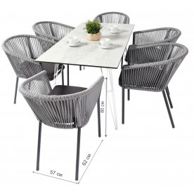 Обеденный комплект из металла Gwinhul