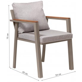 Обеденный комплект из металла Санторини