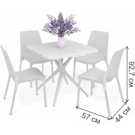 Обеденный комплект из пластика SHT-DS205