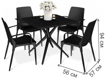 Обеденный комплект из пластика SHT-DS209