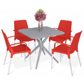 Обеденный комплект из пластика SHT-DS210