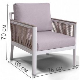 Металлическое кресло Электра