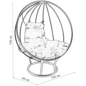 Металлическое кресло Круг