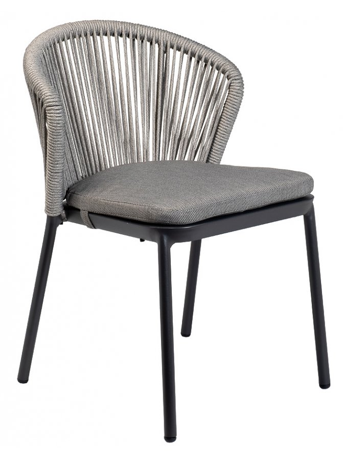 Металлическое кресло Верона 39AR-03961 темно-серый