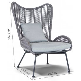 Металлическое кресло Янита