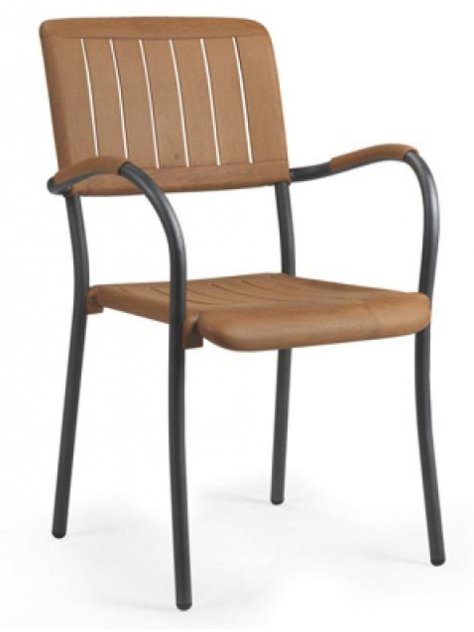 Пластиковое кресло Musa орех