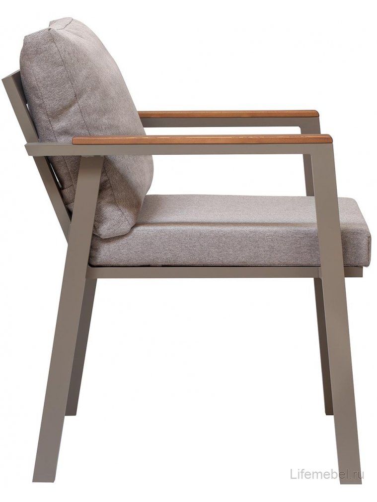 Стул уличный Санторини рогожка bahama ash / pecan