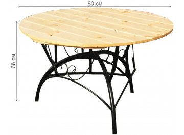 Деревянный стол Круглый 0,8 м