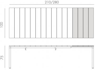 Металлический стол 003/4885910000