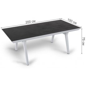 Металлический стол Яшма