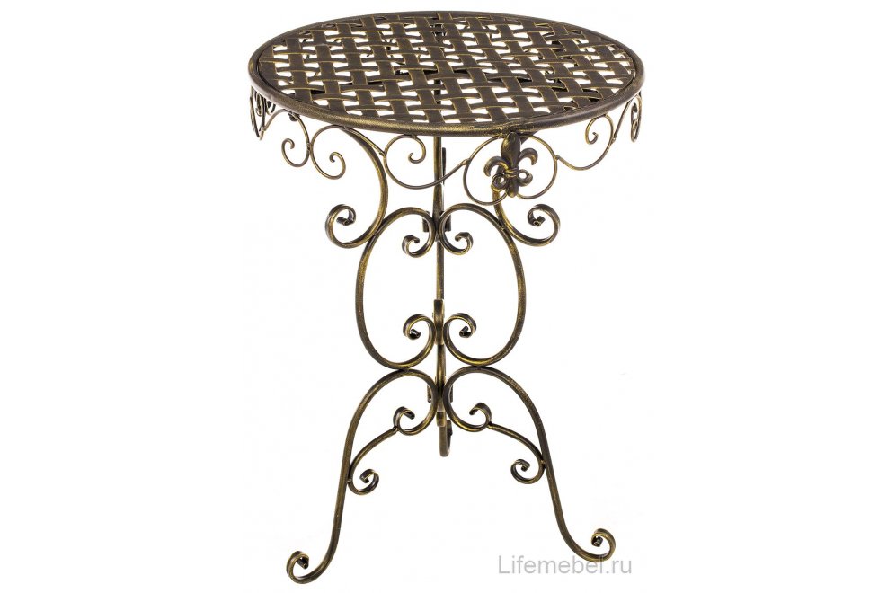 Столик круглый Бриз бронзовый