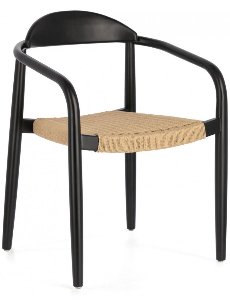 Деревянный стул Glynis черный / натуральный