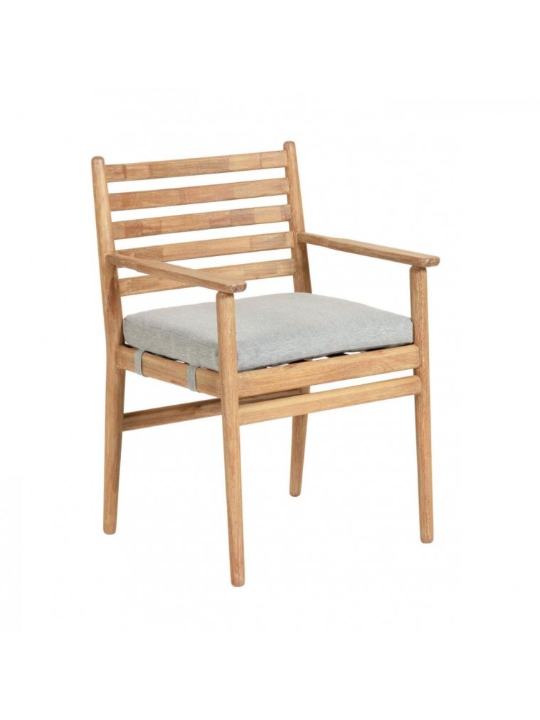 Деревянный стул Simja серый / натуральный