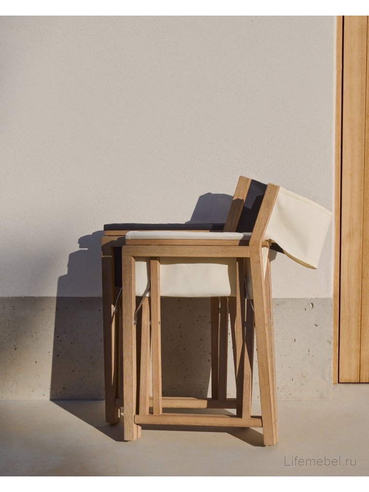 Деревянный стул Vilara белый / натуральный