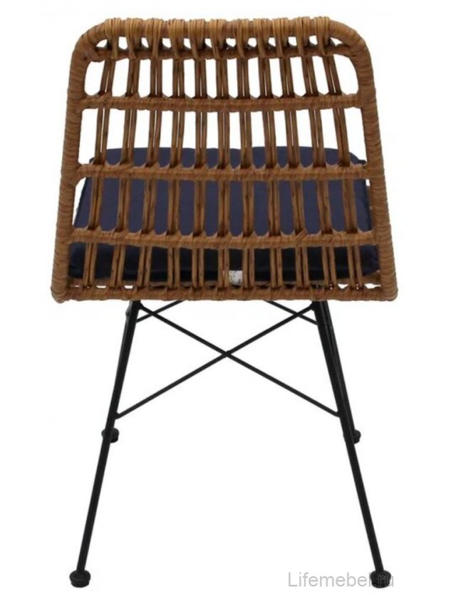 Металлический стул Габриел бежевый / синий