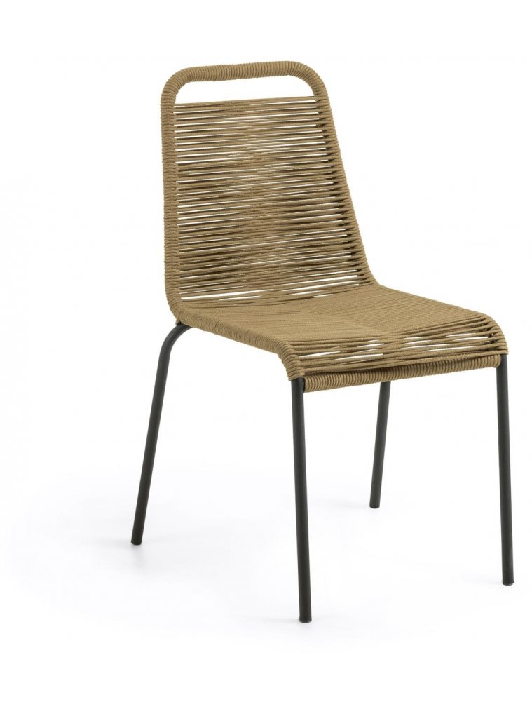 Металлический стул Glenville бежевый