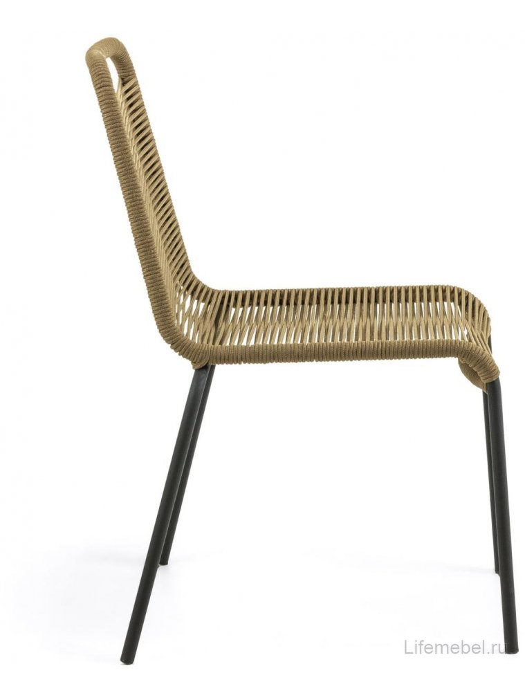 Металлический стул Glenville бежевый