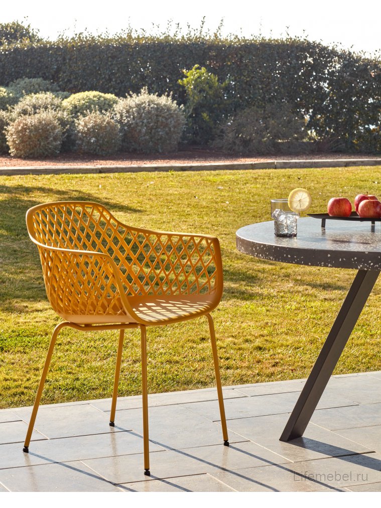 Металлический стул Quinn горчичный