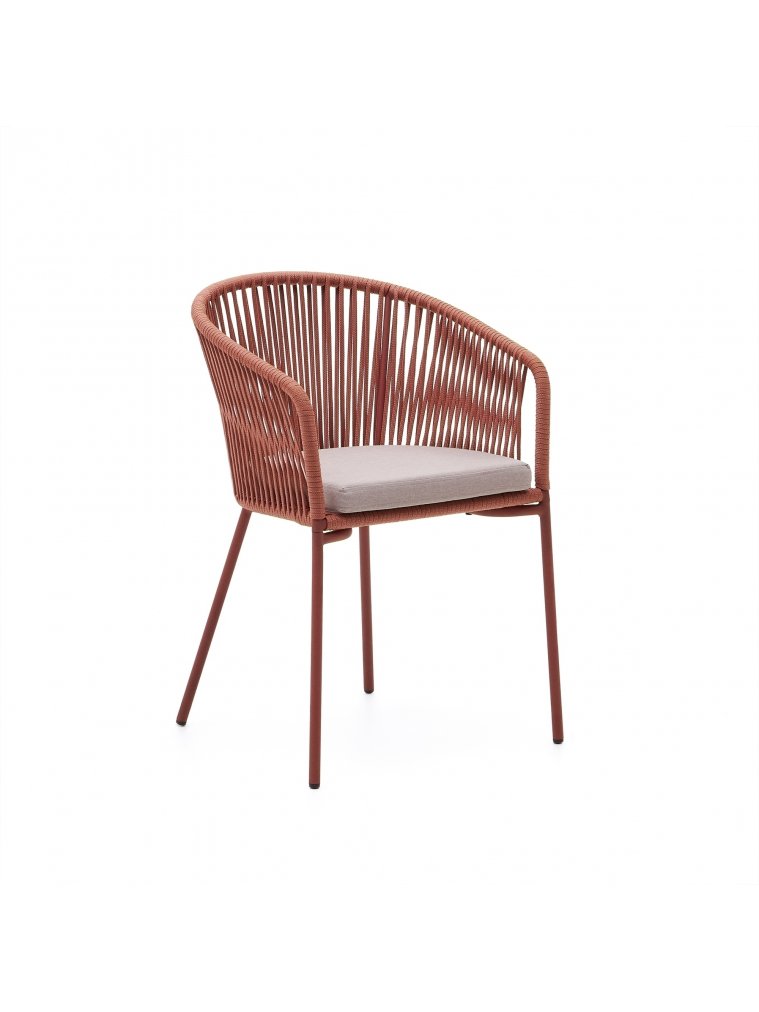 Металлический стул Yanet терракотовый