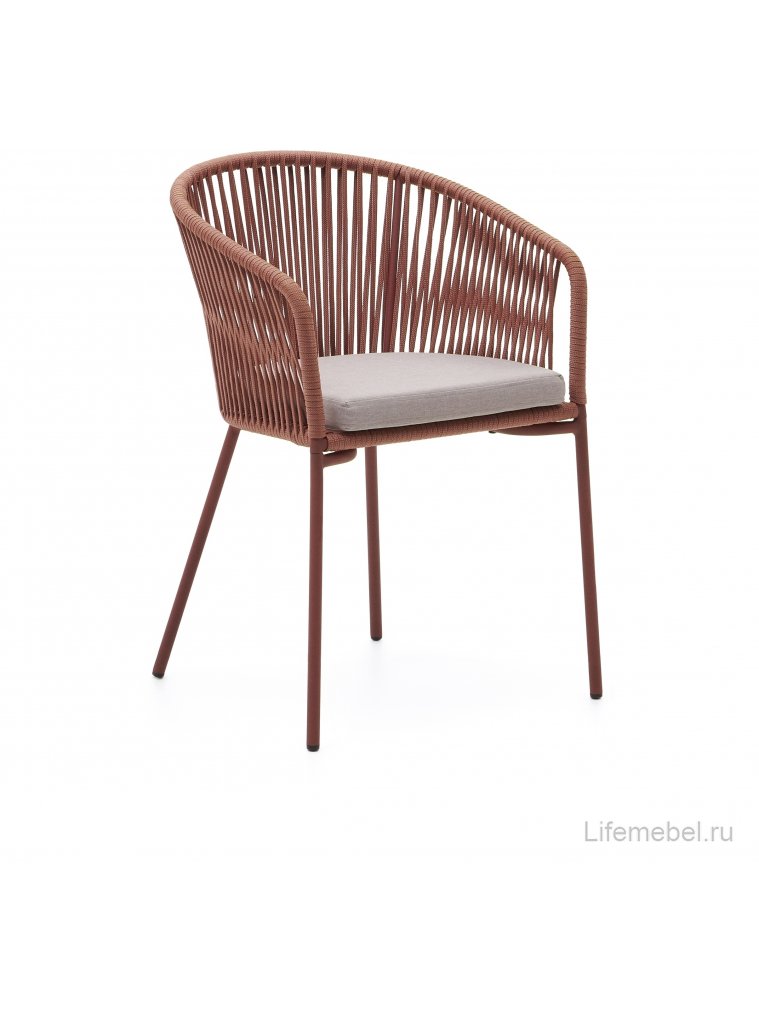 Металлический стул Yanet терракотовый