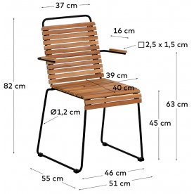 Металлический стул Yukari