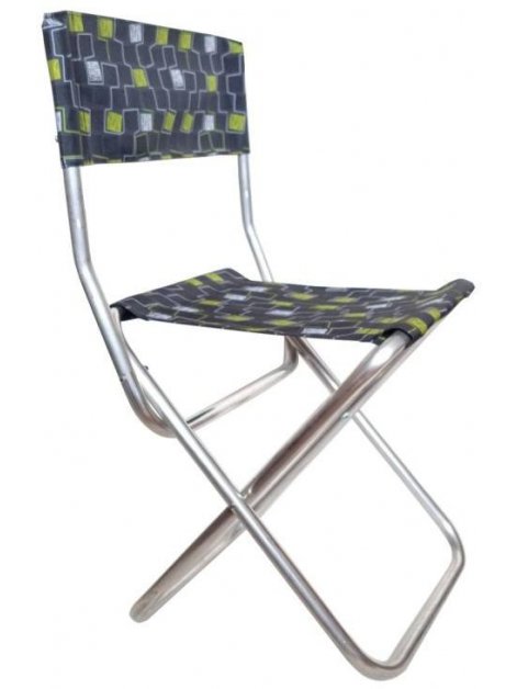 Складной стул Пикник ткань разноцветная / алюминий