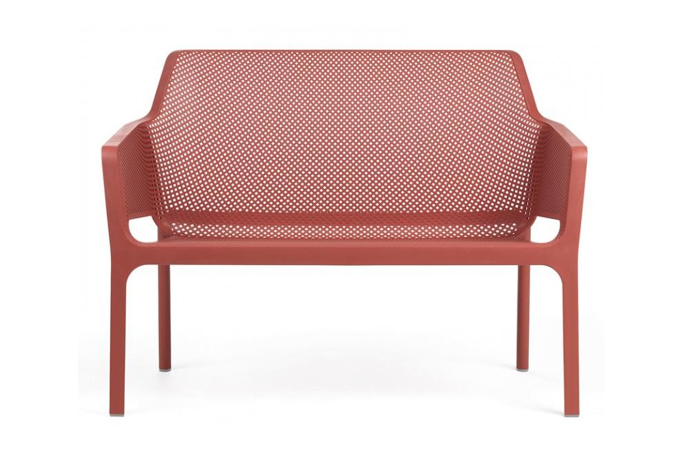 Пластиковый диван Net Bench коралловый