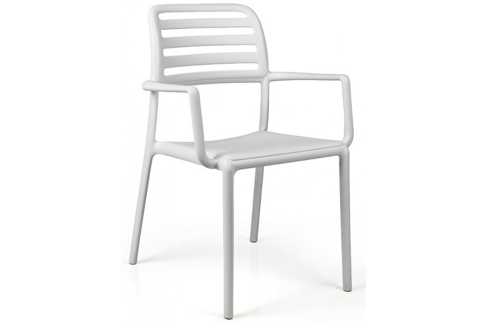 Пластиковое кресло Costa белое