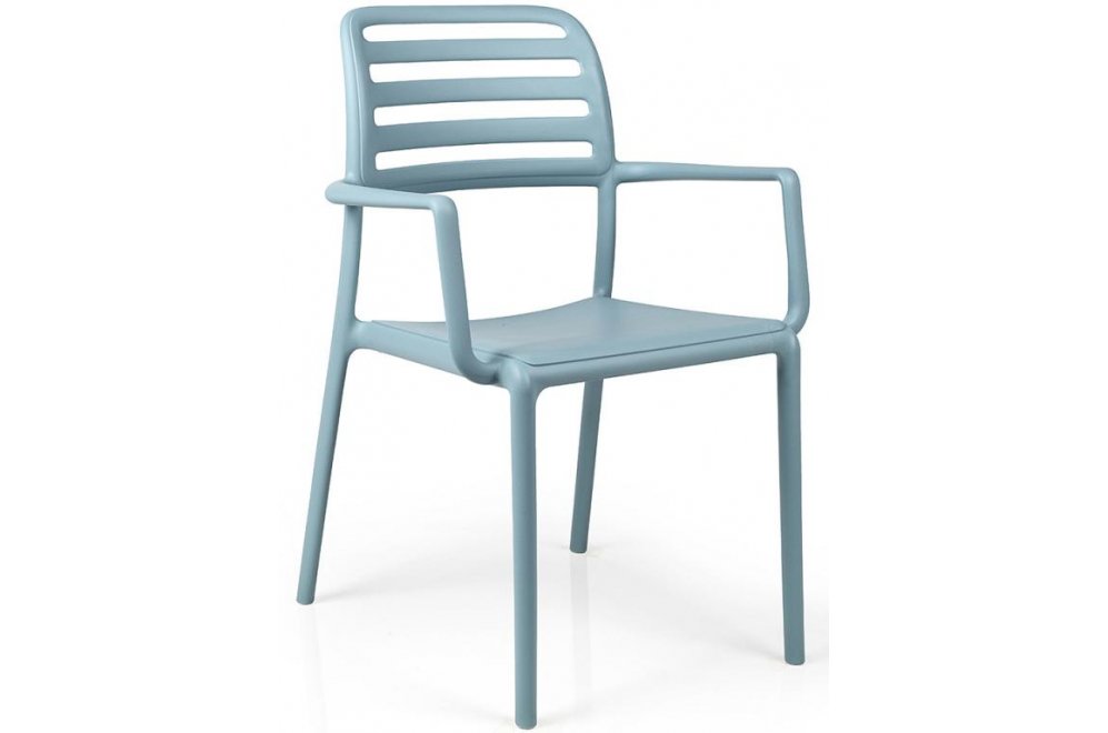 Пластиковое кресло Costa голубое