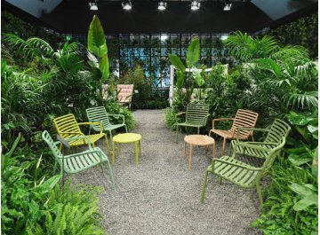 Лаунж-кресло пластиковое Doga Relax капучино