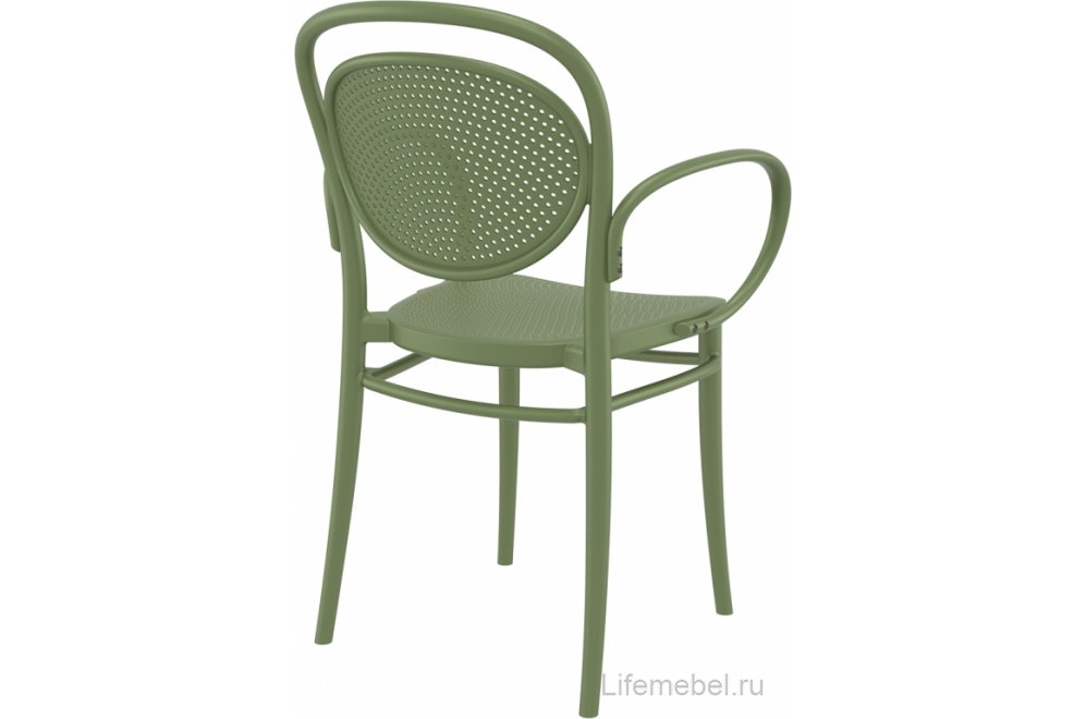Кресло пластиковое Marcel XL оливковый