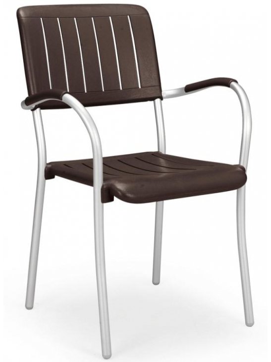 Пластиковое кресло Musa кофе