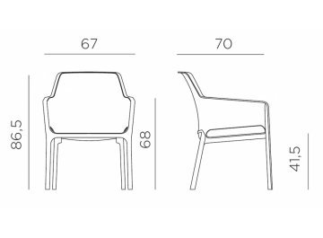 Кресло пластиковое Net Relax