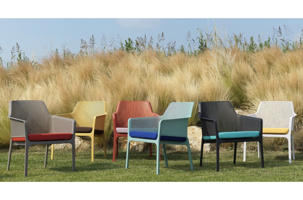 Кресло пластиковое Net Relax антрацит