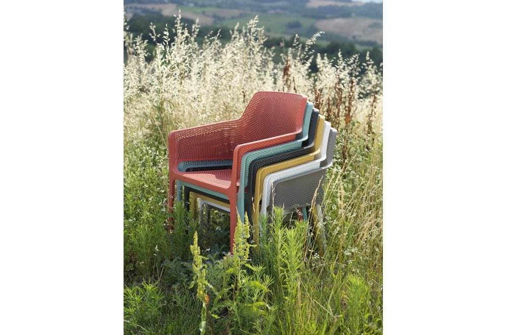 Кресло пластиковое Net Relax антрацит