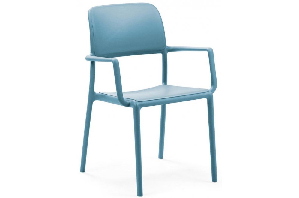 Пластиковое кресло Riva голубое