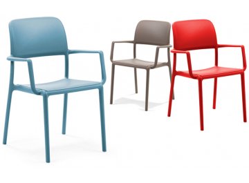 Кресло пластиковое Riva красный