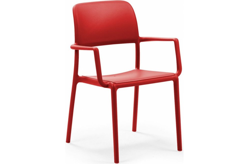 Кресло пластиковое Riva красный