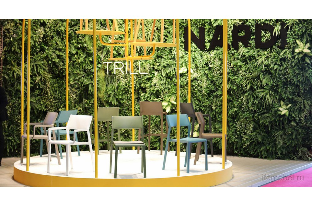 Кресло пластиковое Trill Armchair антрацит