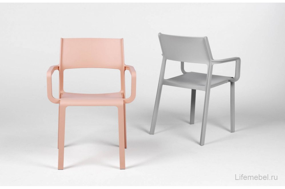 Кресло пластиковое Trill Armchair розовый